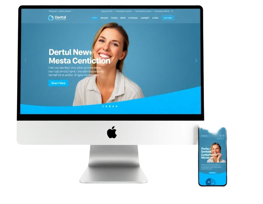 Modern responsive business website after redesign