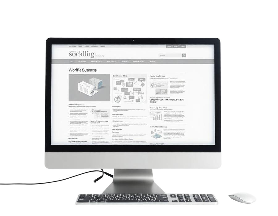 Outdated business website before redesign
